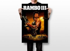 Rambo 3 Action Soldier Print Painting Wall Art Home Decor – POSTER 20×30