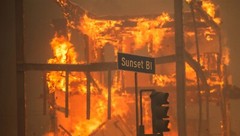 California Wildfires 2025 Sunset Bl POSTER PICTURE PHOTO PRINT BANNER 13308