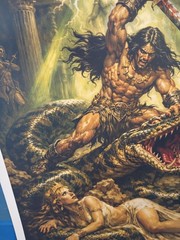 BARBARIAN POSTER FANTASY ART 12X18 MATE CARDSTOCK 130 lb NEW CONAN TARZAN 9A