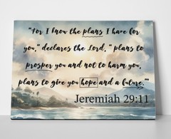 Jeremiah 29 11 Poster or Canvas – Bible Quote Verse
