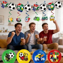 World Football Tournament Cup 48×32 Inch 2026 Vibrant Soccer Festival Schedul…