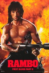 Rambo First Blood Part 2 II 80s Movie Theater Film Art Print Poster 24×36