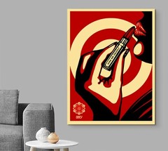 Shepard Fairey Kiss Me Deadly Print | Mounted Canvas |Framed Canvas |Acrylic