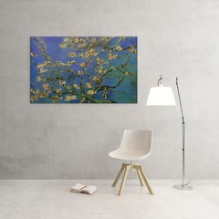 Van Gogh Almond painting on Canvas Morden Wall Art Home Decor, wooden frame incl