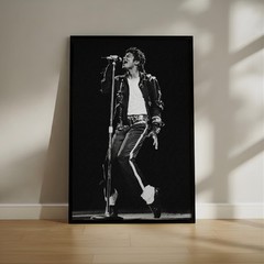 Michael Jackson Black & White Concert Poster – Iconic Music Wall Art