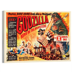 1956 Godzilla (Eros) British Movie Poster or Canvas Art Print