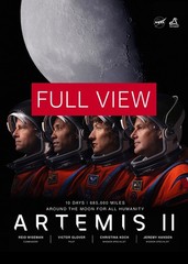 NASA Artemis II Crew Poster (Hi-Res) — space photo poster, science art print