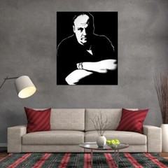 V4285 Tony James Gandolfini Portrait Art BW The Sopranos Decor WALL POSTER PRINT