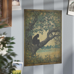 BIGFOOT TREE Wall Art, Sasquatch Flower Nature Poster, Cryptid Botanical Decor