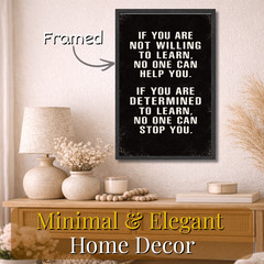 Motivational Quotes Wall Art 11×17 Gift for Entrepreneurs Framed Poster