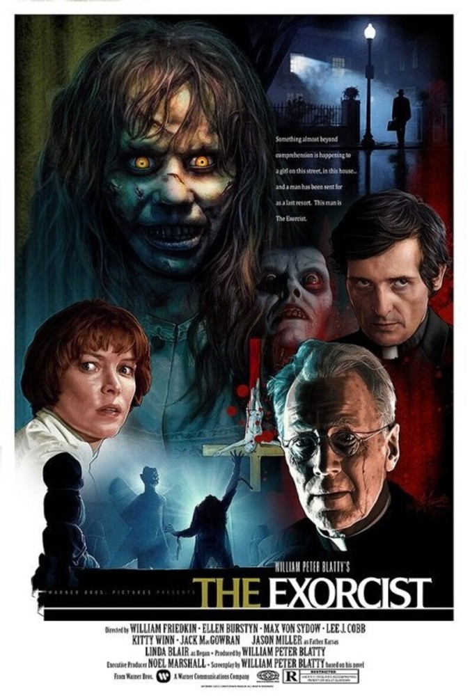 The Exorcist Linda Blair Movie Poster Print 17 X 12 Reproduction