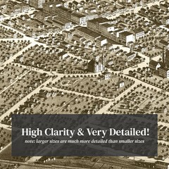 Old Map of Adrian, MI 1866 – Vintage Adrian Michigan Art