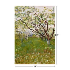 Vincent Van Gogh Flowering Orchard 1888 Cool Wall Decor Art Print Poster 24×36