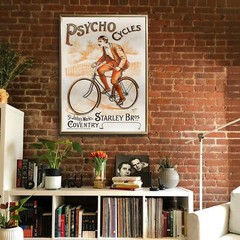 Psycho Cycles Starley Bros. Coventry Moore (UK) Bicycle 1892 Retro Vintage Poste