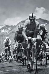 TOUR DE FRANCE Black & White Vintage Photography Bicycle Art – POSTER 20×30