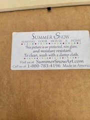 Rustic Country Home Decor Barn Silo Signed Summer Snow Art God Made Us Farmers