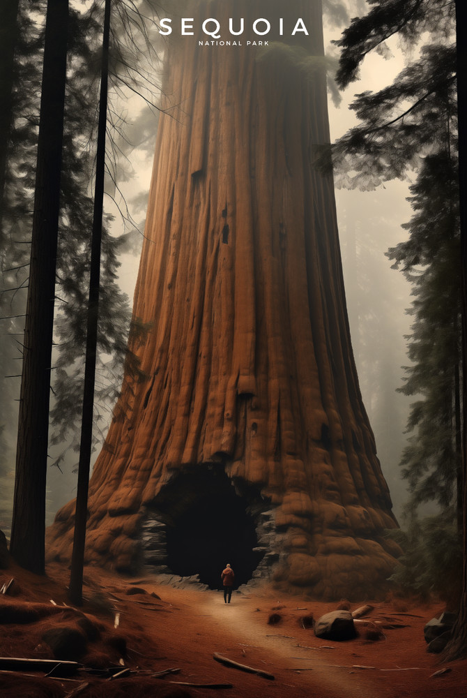 Sequoia National Park Poster Premium Photo Print Wall Art 4 Sizes #2