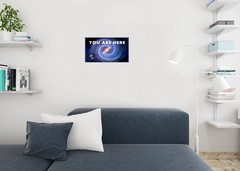 You Are Here Earth In Space Milky Way Galaxy Universe Funny Classic Poster 12×18