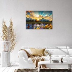 Grand Teton National Park Wall Art Sunflower 12.00″ x 16.00″ Forest 04