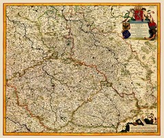 Historic Map – Bohemia Kingdom – Kauffer 1688 – Vintage Wall Art
