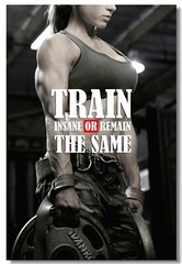 Bodybuilding Men Girl Fitness Workout Quotes Wall Print Poster 20×30