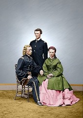 Medal Honor Custer General Libbie Thomas Color Photo Tinted Civil War 4190978514