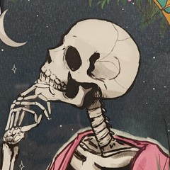 Sapna Shah The Overthinker Skeleton Tarot Framed Wall Art Black Ornate 18×12″