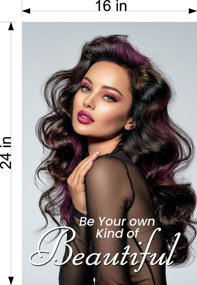 Hair Salon 32 Photo-Realistic Paper Poster Beauty Sign Non-Laminate Cut Vertical