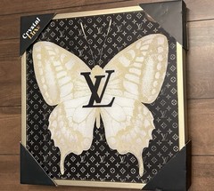 Beautiful Framed Louis Vuitton Wall Art 15”x 15” In Canvas Designer LV NEW
