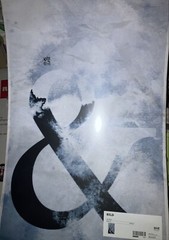 IKEA Bild Gray Ampersand Graphic 36” Joni Whyte Surreal Cloud,&,Poster Print Sky