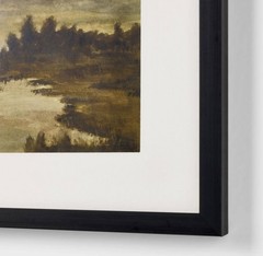 16″ x 20″ Threshold STUDIO MCGEE Wall Art MARSHLAND AT DUSK Target BLACK FRAME