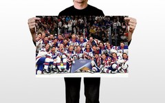 USA Men National Hockey Team Champ Tribute – Winter Games Decor – POSTER 20″x30″