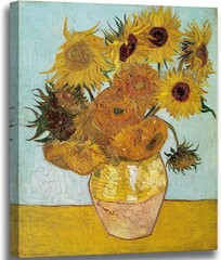 Vincent Van Gogh Sunflower Canvas Wall Art Framed Floral Oil Painting Print Home