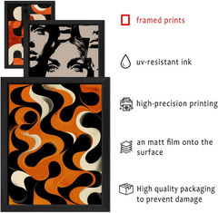 16 PCS Retro 70s Wall Art Set, Vintage Prints for Aesthetic Home Decor