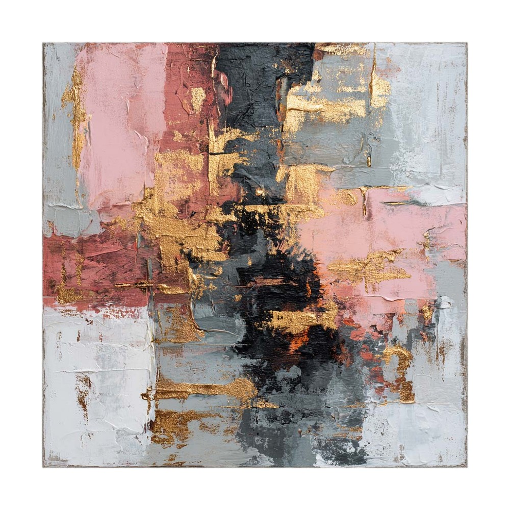 Black Abstract Hand Painted Oil Painting Original Art Canvas Wall Art Minimalist