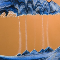 Calming 7 Inch Liquid Motion Sand Art Picture – Decorative Art for All Ages