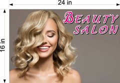 Hair Salon 10 Photo-Realistic Paper Poster Beauty Sign Non-Laminate Horizontal