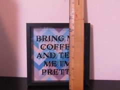 Coffee Themed Framed Picture
