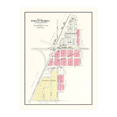 Old Map of Nichols, IA 1899 – Vintage Nichols Iowa Art