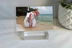 Custom Acrylic Photo Print – Personalized Picture Gift with Stand for Wedding
