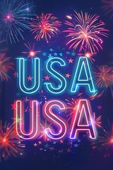 250 Years USA Patriotic Decor – 4th of July Celebration – POSTER 20″x30″