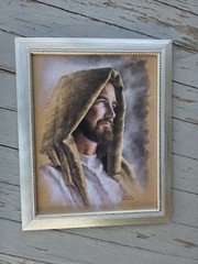 GARDIAN by David Bowman Religious Spiritual Art, BEAUTIFUL Portrait OF JESUS