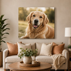 Custom Family Photo Canvas Print Personalized Framed Wall Art Gift