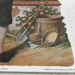POSTER Victorian Theme Girl In Garden New
