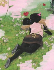 KERRY JAMES MARSHALL Vignettes: Vignette #14 (La La La) 16.75″ x 13.75″ Offset L