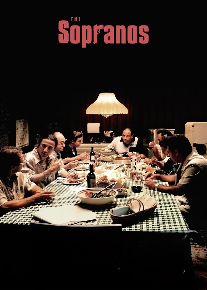 The Sopranos Cast Dinner Scene Poster Wall Art Print Decor Cinematic