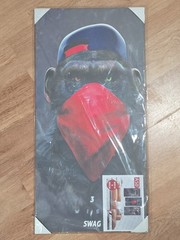 Cool Ape 3 Piece Canvas Wall Art Home Decor 23.6″ × 35.4″ Made In Egypt