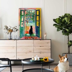 Matisse Open Window Wall Art Canvas Colorful Modern Bedroom Decor Print