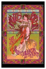 Janis Joplin – Music Poster (Bob Masse Art – Avalon Ballroom San Francisco 1967)