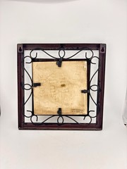 “Faith, Family, Friends” Wall Art Stone Tile Framed Ornate 9” Square